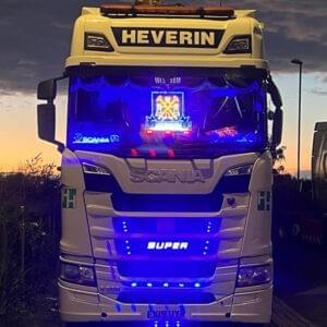 Scania Super Badge Ultra Bright Neon Polycarbonate