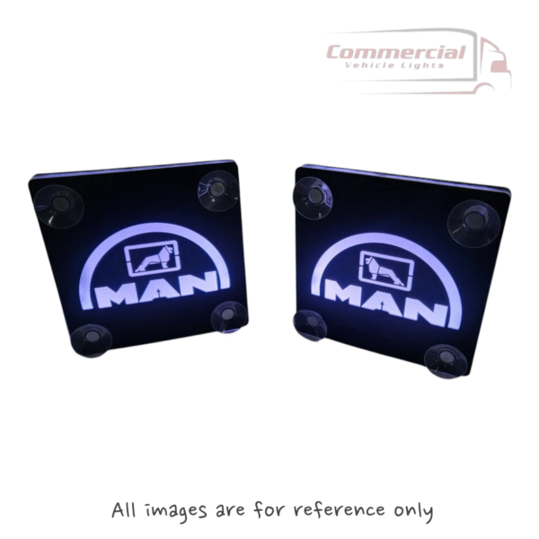 MAN LED 3D Window Sign 140x140mm (Anti-glare)