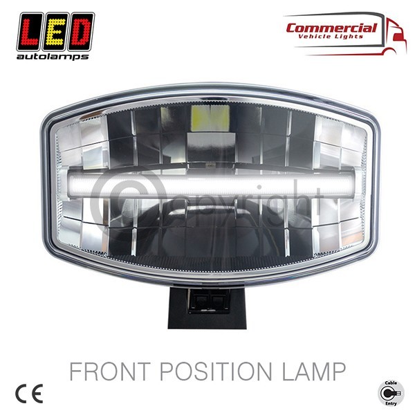 DL245 Oval LED Driving Lamp with Front Position Lamp