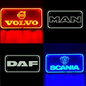 STANDARD PLEXI GLASS LIGHT BOARD FOR ALL TRUCKS & VANS 60x30cm