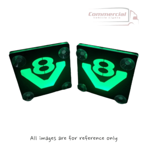 V8 LED 3D Window Signs 140x140mm (Anti-glare)