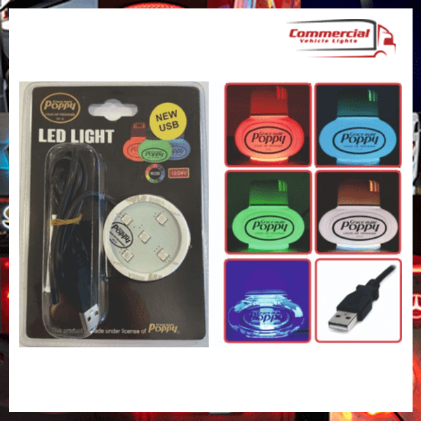 POPPY USB LED LIGHT 12-24V - AM PERFORMANCE