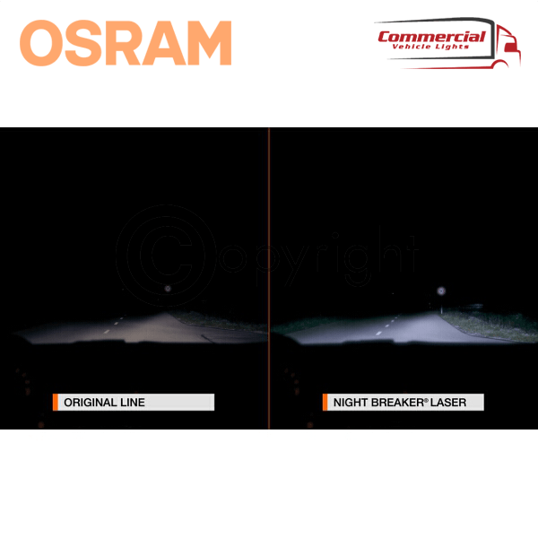 Osram Night Breaker Laser 12V - up to 150% more light - up to 20% whiter  light (3700K) - MK LED