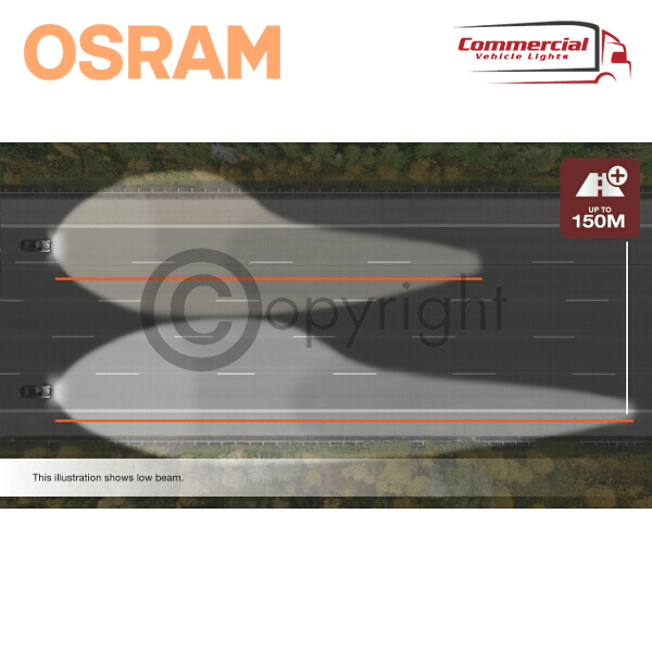 OSRAM NIGHT BREAKER LASER H7, entrée de lumière à 150 %, lampe