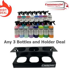 Chrome North West 3 500ml Bottles and Holder