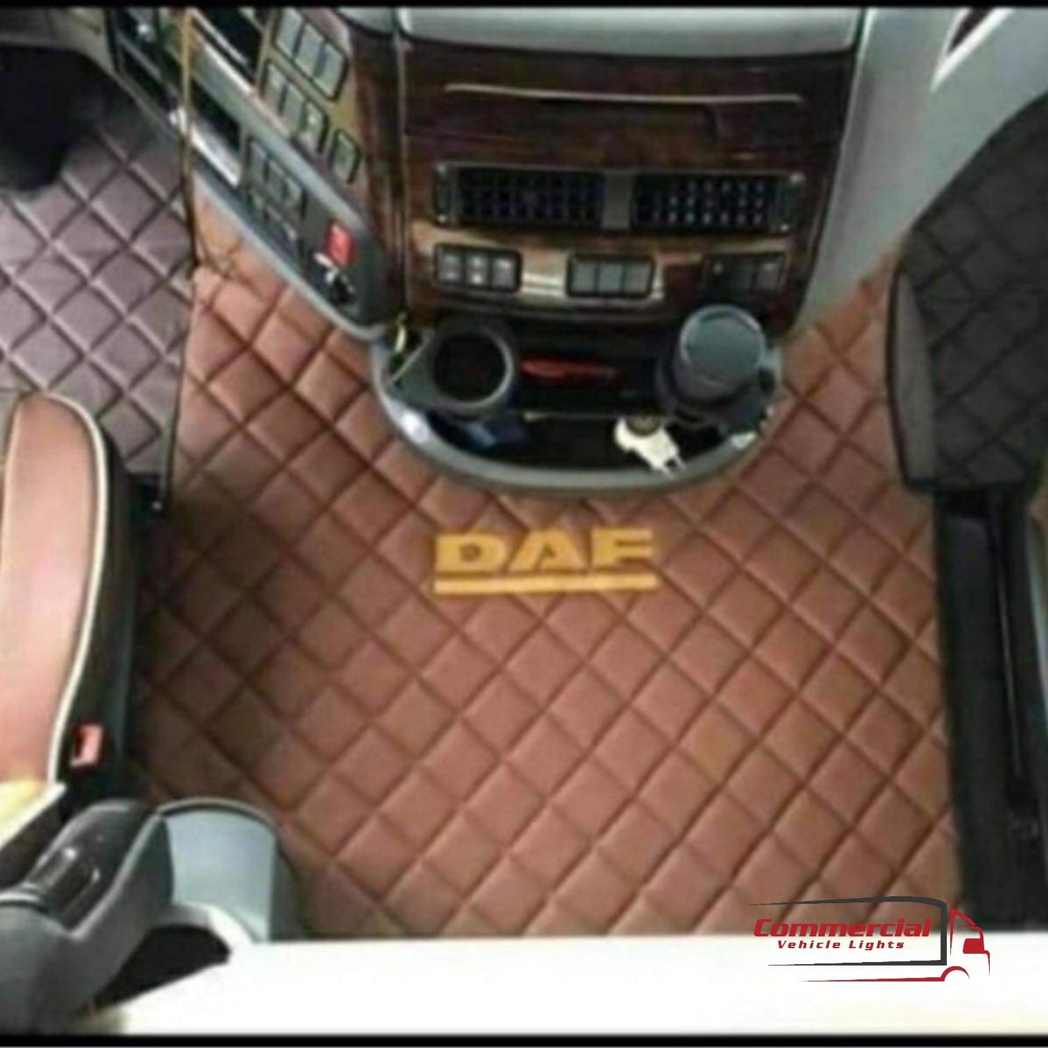 TRUCK ECO DIAMOND LEATHER FLOOR MATS DAF XG XG+2022/2023 . RHD & LHD  .NEW