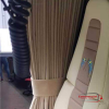 Dark Brown Truck Curtains With White Tassel Set Premium Quality Double Lined 2