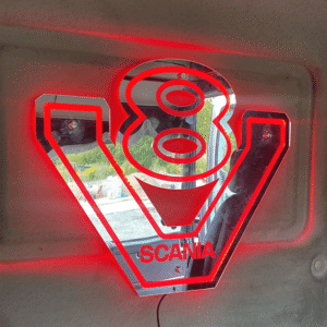 Scania V8 Mirror / Light Board Ultra Bright 55x45cm