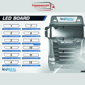 Scania LED Name Board / Illuminated Front Sign