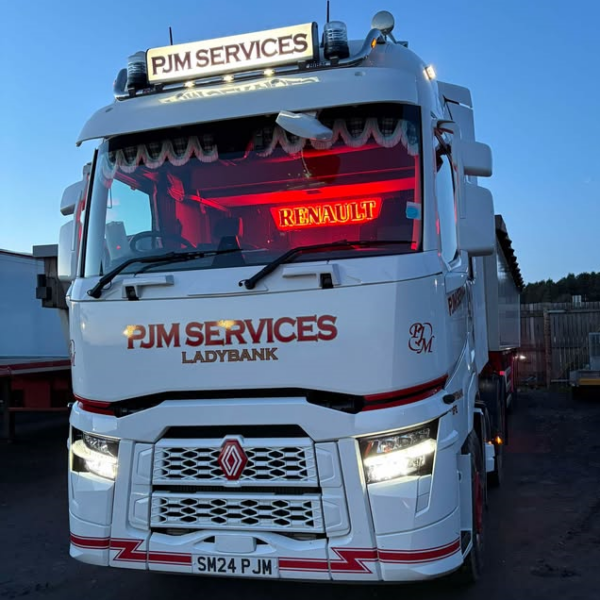 3D RENAULT Letters Truck Light Board