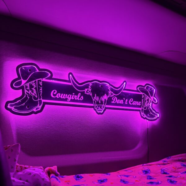Cowgirls Don't Care Bulkhead Mirror 1000x250mm
