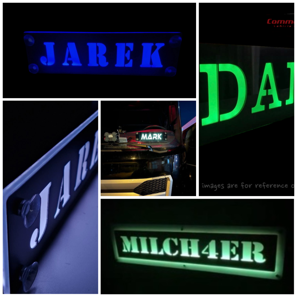 Sprinter LED 3D Nameplate / Window Sign 500x100mm (Anti-glare)