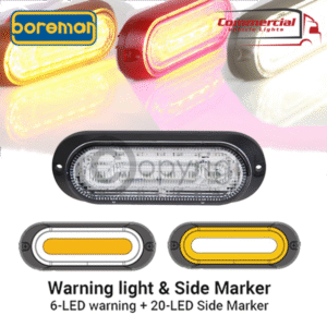 Amber Warning Strobe Lamp with Halo Marker