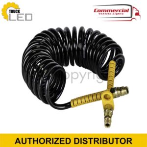 Pneumatic Spiral Coil M22 x 1.5 Yellow Polyurethane 5.5M Cable