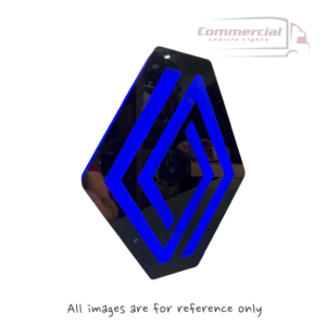 Renault T High LED Front Grille Badge (Polished Front Blue LED)