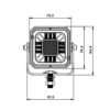 LED POD WORK LAMP WITH RED & AMBER POSITION LIGHT - Image 2
