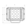 Side Shooter 3 x Directional LED Work Lamp - Image 2