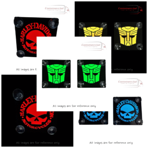 Custom LED 3D Nameplate / Window Sign 140x140mm (Anti-glare)