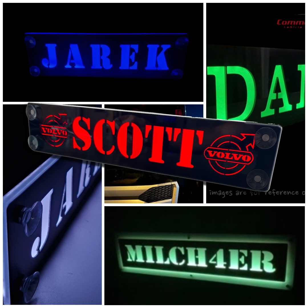 CUSTOM LED 3D NAMEPLATE / WINDOW SIGN 500X100MM (ANTI-GLARE) 1 Custom LED 3D Nameplate / Window Sign 500x100mm (Anti-glare)