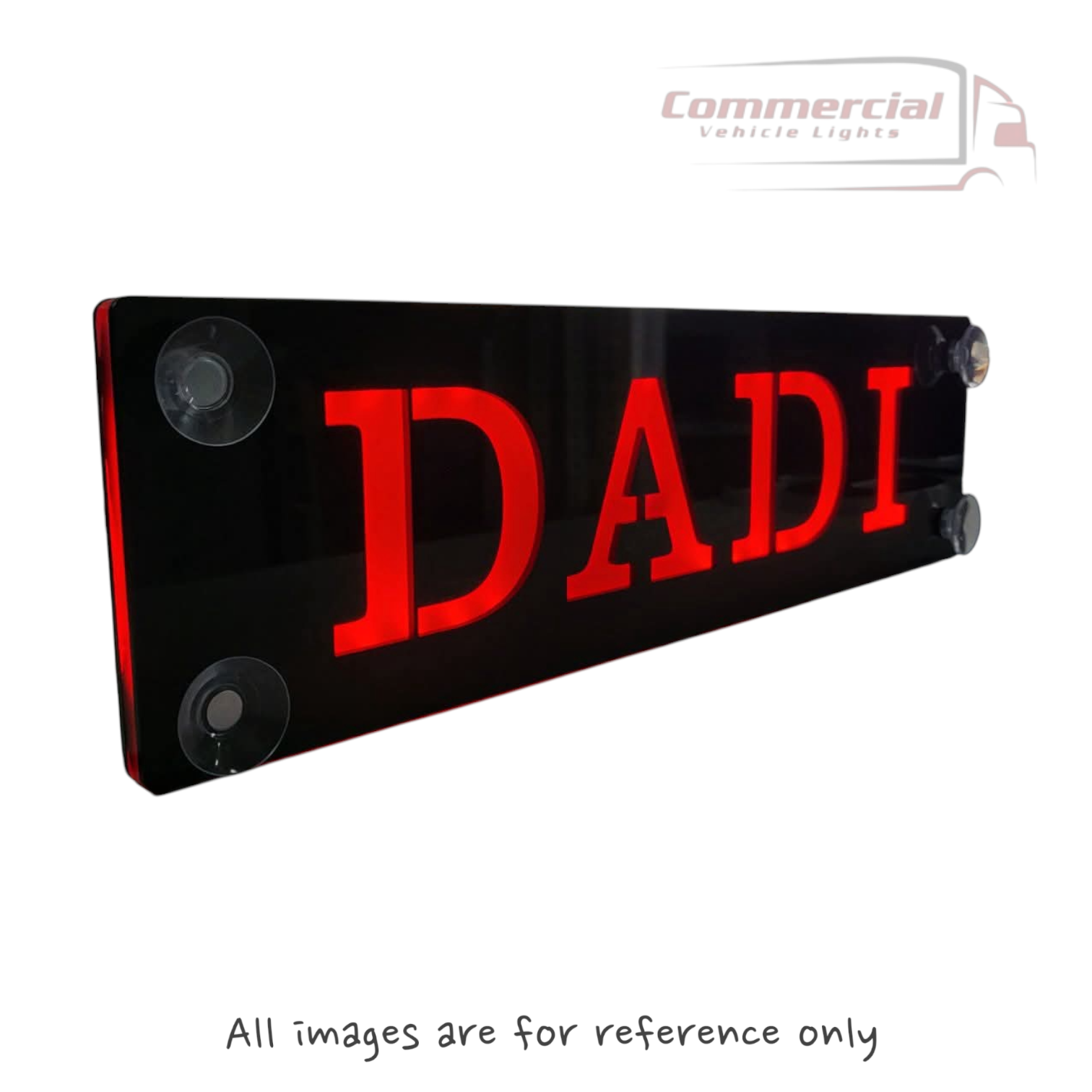 CUSTOM LED 3D NAMEPLATE / WINDOW SIGN 500X100MM (ANTI-GLARE) 2 Custom LED 3D Nameplate / Window Sign 500x100mm (Anti-glare) - Image 2