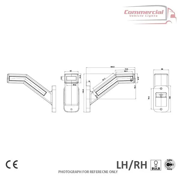 WAS W168 COMBINATION POSITION LIGHT FRONT TAIL SIDE LIGHT AND REAR INDICATOR 4 WAS W168 Combination Position Light Front Tail Side light and Rear Indicator - Image 4