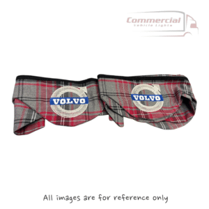 Grey And Red Tartan With Embroidered Volvo Logos