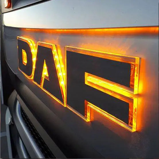 DAF GRILLE BADGE LED BACK-LIT LF/CF/XD/XF/XG/XG 7 8550ce61234e500fc47d5c8321983718