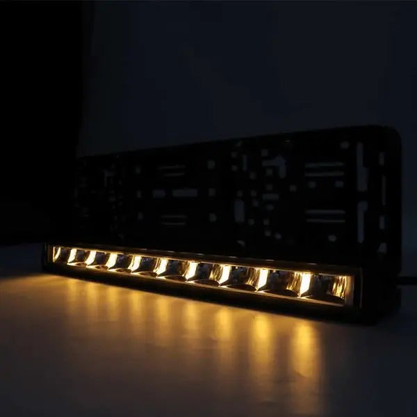 NUMBER PLATE HOLDER WITH LED LIGHTBAR AND DRL 2 319697bca88705916b7886ebee33030e