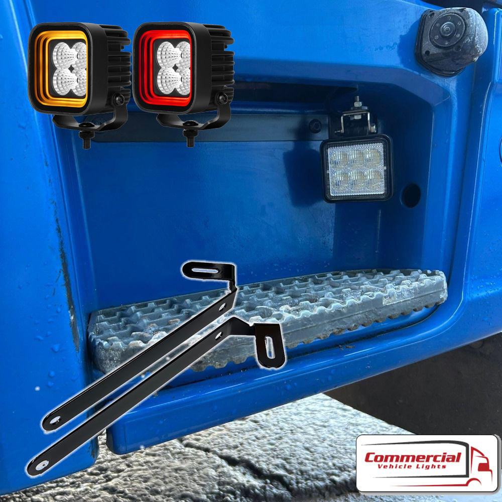 NEXT GEN STEP MOUNT BRACKET / BOREMAN WORKLAMPS (PAIR FITS SCANIA) 1 d50708509333b694bd1d251952b75d96