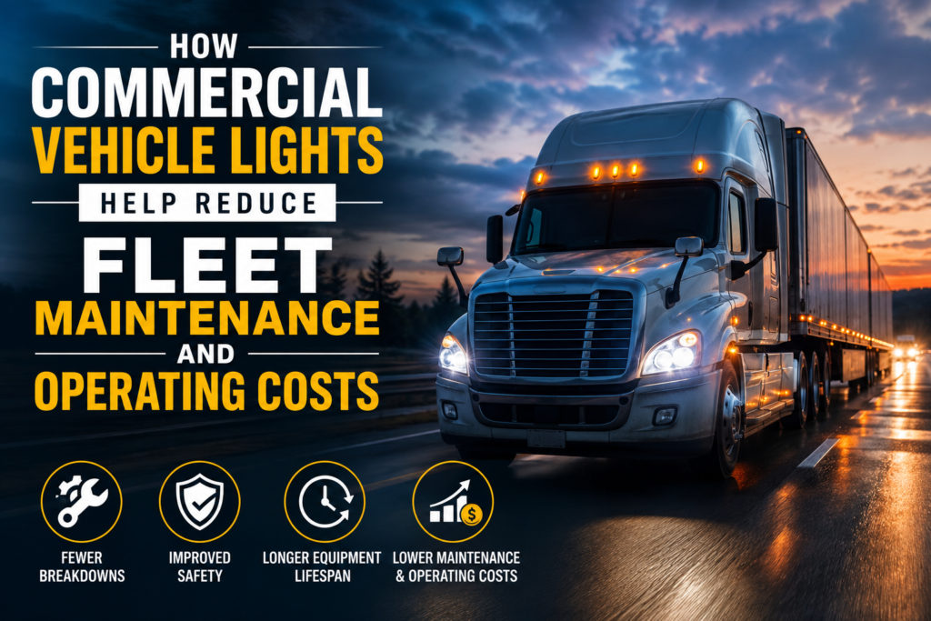 Commercial vehicle lights help reduce fleet maintenance