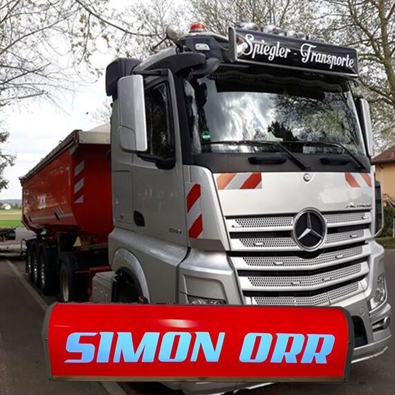 Custom dutch style illuminated led truck headboard 9 7718438327874346552cf6830487f55f