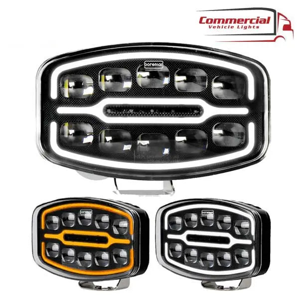 Dynamic polaris led spot lamp with amber and white position light 1 F94c277553fa319d7b056606a8727cfa